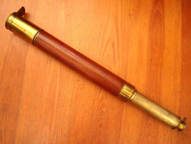 A fine early 19th century English single-draw spyglass by John Syeds and John Davis circa 1825